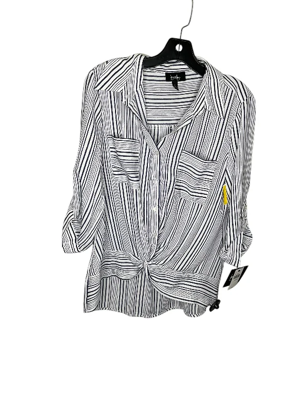 Early Access Top Long Sleeve By By & By In Striped Pattern, Size: L