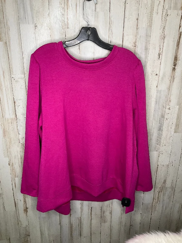 Year-End Sale Top Long Sleeve By Cable And Gauge In Purple, Size: 3x