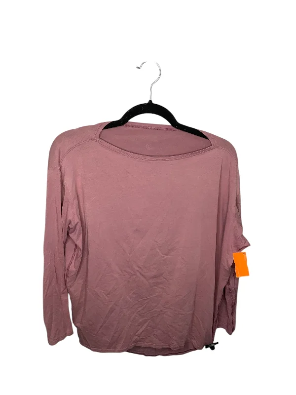 Stock Clearance Top Long Sleeve By Lululemon In Pink, Size: S