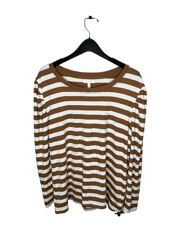 Savings Galore Top Long Sleeve By Maurices In Striped Pattern, Size: Xl