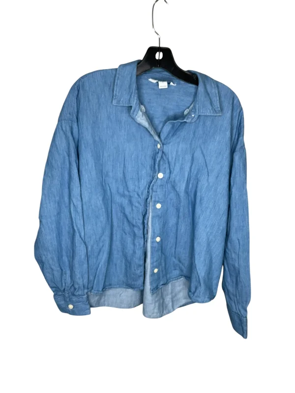 Crazy Deals Top Long Sleeve By Old Navy In Blue, Size: L