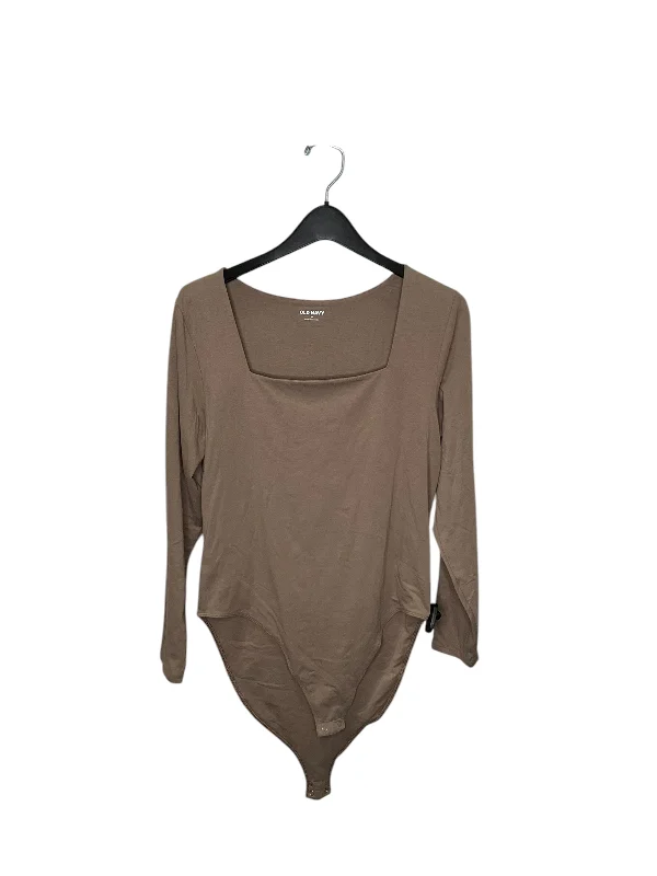 Shop and Save Top Long Sleeve By Old Navy In Bronze, Size: Xl