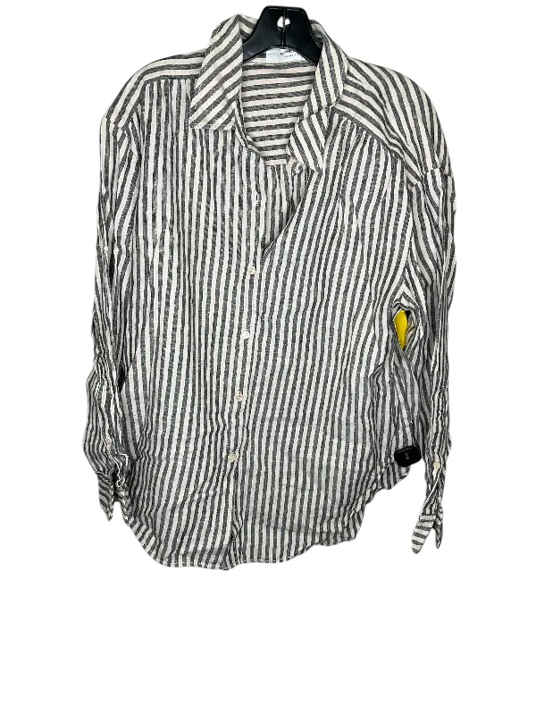 Extra Savings Top Long Sleeve By Trina By Trina Turk In Striped Pattern, Size: L