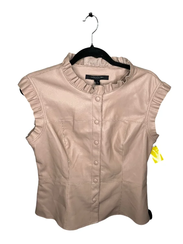 Price Smash Top Sleeveless By Marc New York In Beige, Size: L