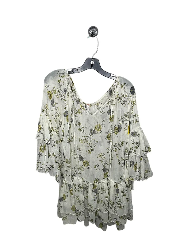 Best Deals Tunic 3/4 Sleeve By Free People In Floral Print, Size: S