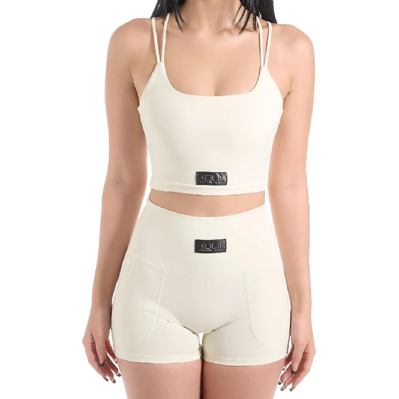 Special Promotion TIIMELESS™ Athlounge® ETERNITII™ Pocket Shorts - Off white/White