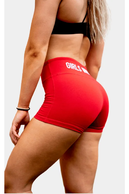 Savings Galore Bootiful Booty Shorts - Hot Red