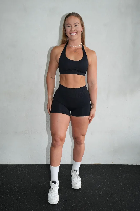 Don't Miss Confidence Shorts - BLACK