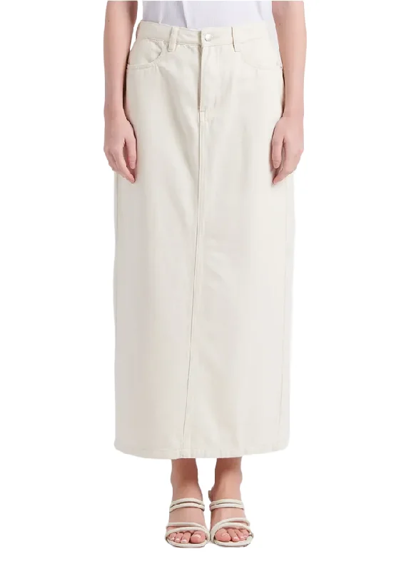 Instant Savings Floyd Denim Skirt - Ecru