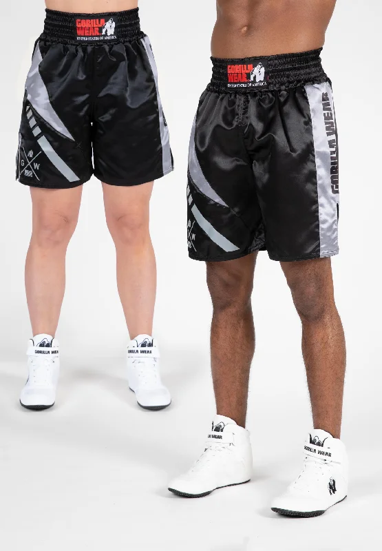 New Markdowns Hornell Boxing Shorts - Black/Gray - Unisex