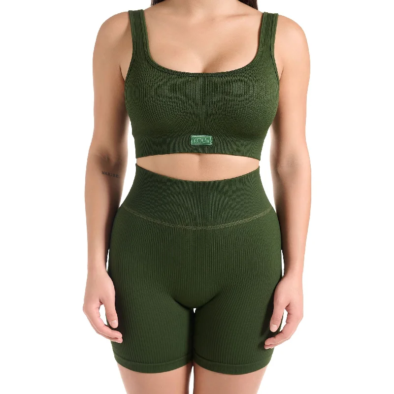 Don’t Miss Out CHIISELED™ Athlounge® Seamless FLEXII™ Shorts - Olive Green