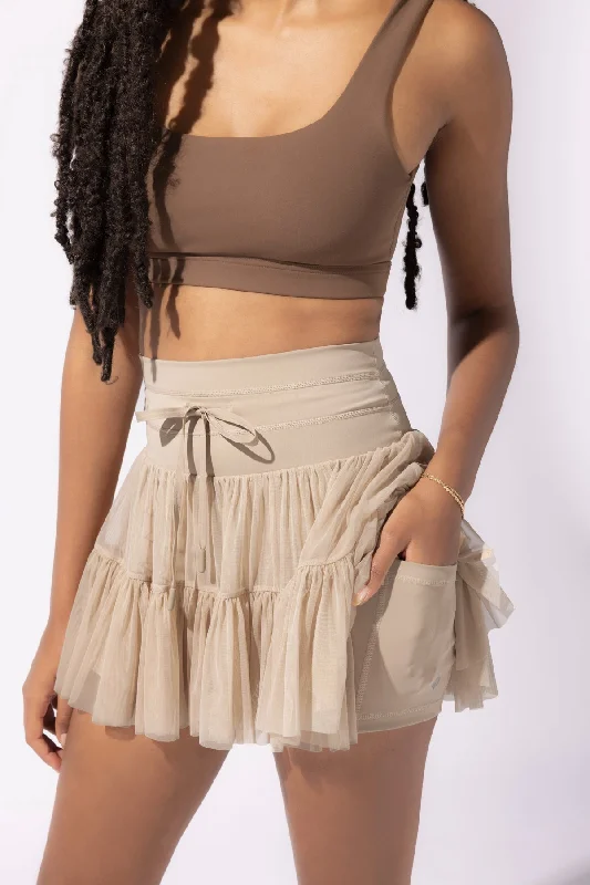 Exclusive Savings POPFLEX® Pirouette Skort - Café au Lait