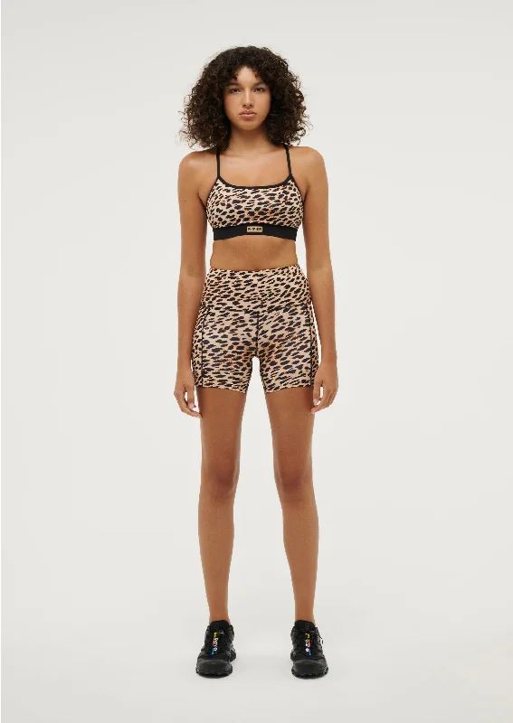 TIME-Limited Offer RECALIBRATE PRINT 5" BIKE SHORT IN CHEETAH PRINT