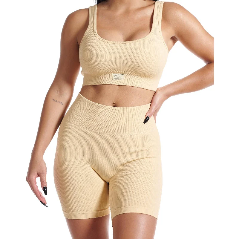 Limited Time Offer CHIISELED™ Athlounge® Seamless FLEXII™ Shorts - Yellowish/Beige